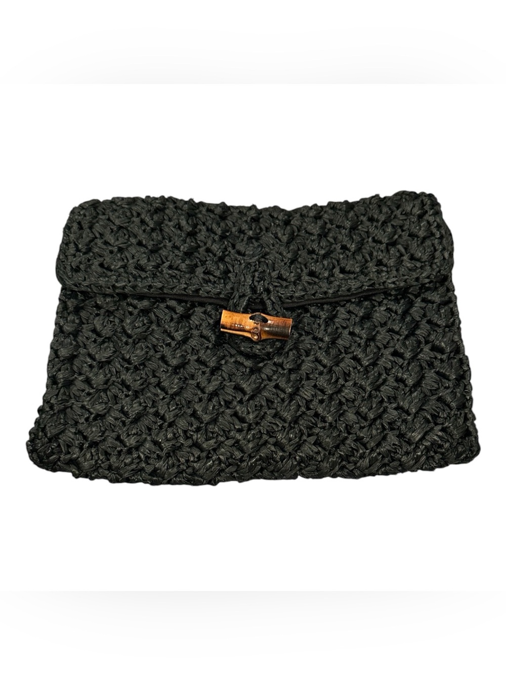 B. ALTMAN Vintage Black Crochet Crossbody Bag Quiet Luxury Shoulder Woven Purse - Picture 2 of 8